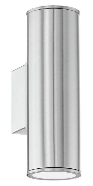 EGLO LED-Wandleuchte LB24 Edelstahl GU10 2x3W 3000K