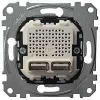 MERTEN Ladestation-Einsatz MEG43660100 USB Typ A+A