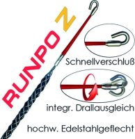 RUNPOTEC Kabelziehstrumpf RUNPOTECoZ 9-15mm