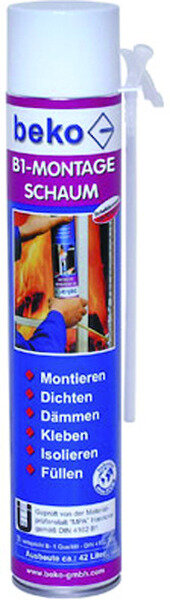 BEKO B1-Montageschaum 750ml Brandkl. B1 schwerbrennbar (MHD)