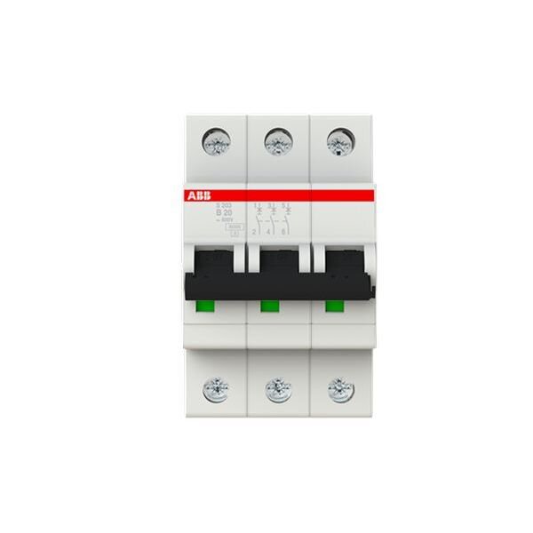 ABB Leitungsschutzschalter S203-B20 B20A 3polig 6kA