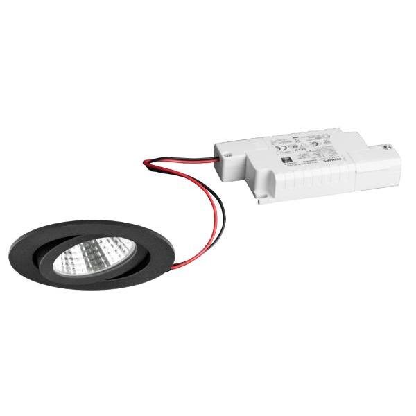 BRUMBERG LED-Deckeneinbaustrahler-Set LB24 BB03 strukturschwarz 6W 640lm 3000K IP20