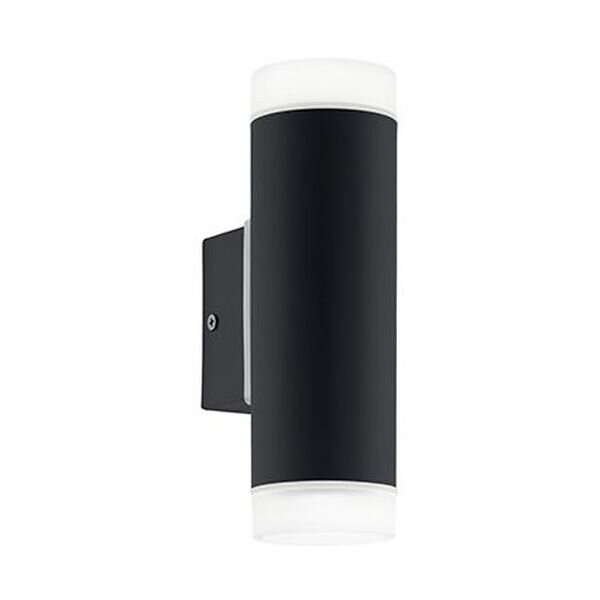EGLO LED-Wandleuchte LB24 2 schwarz Sat. RIGA