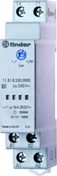 FINDER D&auml;mmerungsschalter 11.31.8.230 1Schliesser 1-100Lux