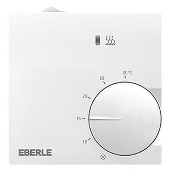 EBERLE Raumtemperaturregler RTR-S 6202-1 Polarwei&szlig; 5-30&deg;C m Schalter
