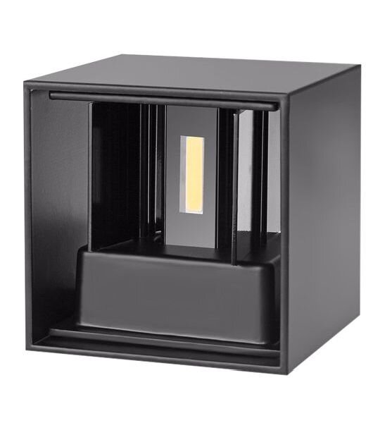 DIEFRA LED-Wandleuchte LB24 Cube 6W 230V 3000K 0-120&deg; 500lm nicht di