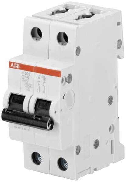 ABB Leitungsschutzschalter S202-C16 C16A 2polig 6kA