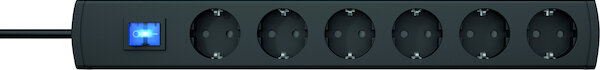 PROT Tischsteckdose PTSD90 6Ss3 90&deg;T&ouml;pfe Sch. 6f sw 3m