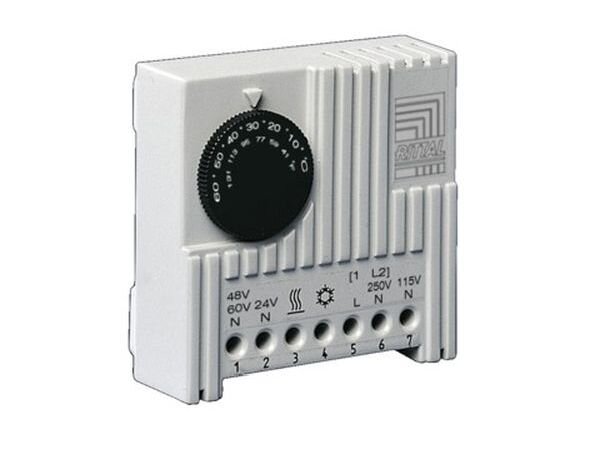 RITTAL Schaltschrank-Thermostat 71x71x33,5mm f&uuml;r +5 bis +60&deg;C