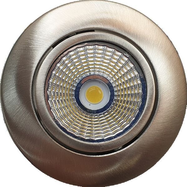 NOBILE LED-Deckeneinbaustrahler LB24 5068 ECO DOB nickel-geb. 8W 830 38&deg; dim