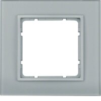 BERKER Glasrahmen 10116414 1fach alu
