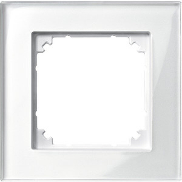 MERTEN Echtglasrahmen M-PLAN 489119 1fach Brillantwei&szlig;