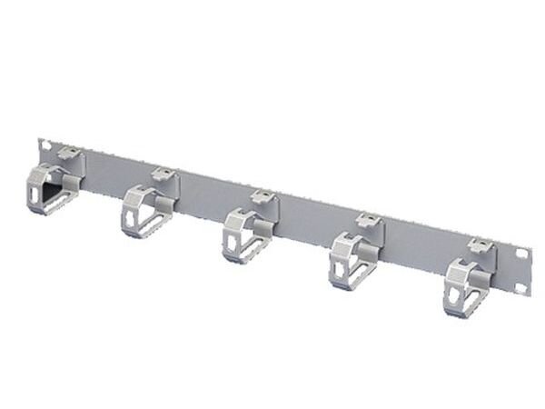 RITTAL Rangierpanel 1HE RAL7035 mit 5 B&uuml;geln Kunststoff 70x44mm