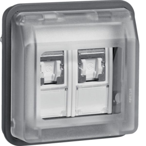 BERKER UAE-Einsatz 14103505 8/8polig Kat.6 W.1 grau