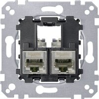 MERTEN Tragplatte MEG45760022 2f. Actassi RJ45 Cat6A STP
