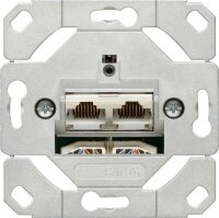 GIRA Netzwerk-Anschlussdose 245200 Einsatz 2fach Cat.6A...