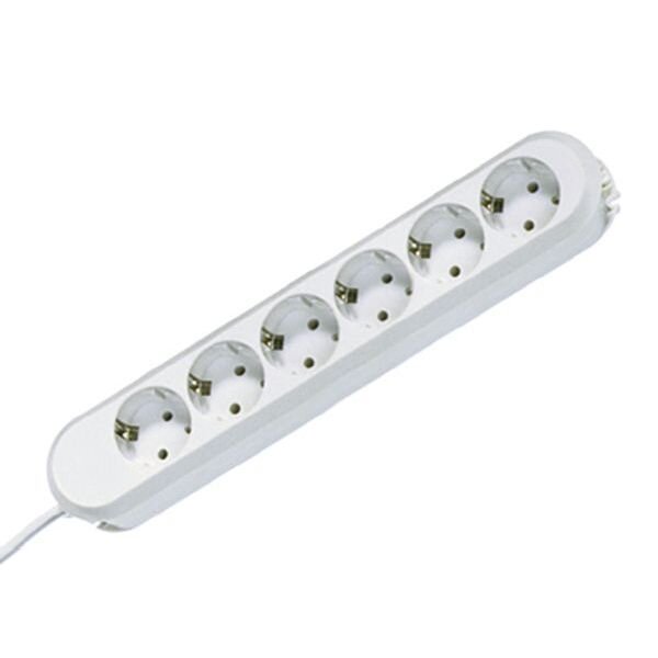 BACHMANN Tischsteckdose 381.249K 6fach weiss