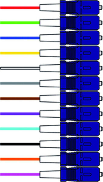 Paschke Datensysteme LWL-Faserpigtail SC 9&micro; OS2 2,0m VPE=12St&uuml;ck bunt