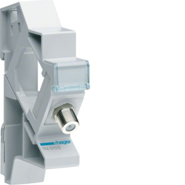 HAGER Koax-Modul F/F + Hutschienentr&auml;ger TN010S