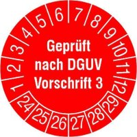 PROT Prüfplakette PPPPDGUVV32024 Geprüft nach...