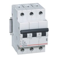 LEGRAND Leitungsschutzschalter RX3 C16A 3polig 6kA 3M