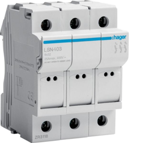 HAGER Sicherungselement 3P 25A 400V L32 3PLE