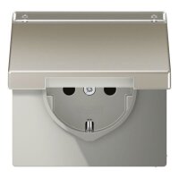 JUNG Steckdose SCHUKO ES1520NAKL 16A 250V mit Schriftfeld...