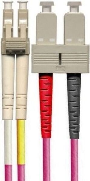 Paschke Datensysteme LWL Patchkabel MM OM4 pink duplex 2G50 LCd/SCd 10m
