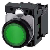 SIEMENS Drucktaster beleuchtet 22mm rund grün 1S