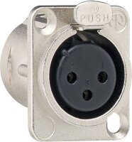 GIRA Flanschbuchse 003600 XLR-Flanschbuchse 3-pol D-Serie