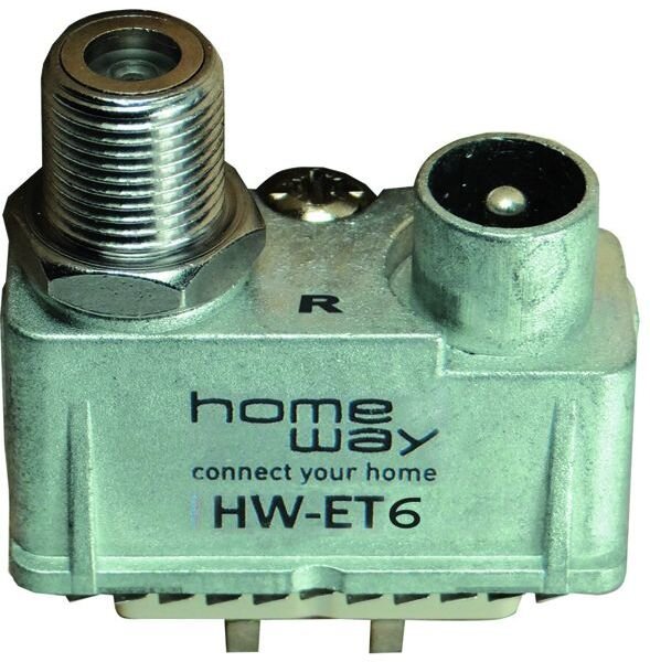 HomeWay Stichleitungsmodul ET6 DVB-C/R&uuml;ck Anschlussd&auml;mpfung ca. 10dB.