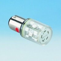 BARTHELME LED-Leuchtmittel 6LEDs BA15d 24V AC/DC 22lm weiss