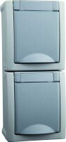 Pacific Schuko Steckdose 2fach senkrecht 90591086-DE...