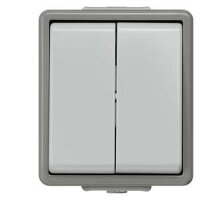 SIEMENS AP-Doppelwechselschalter 5TA4708 IP44 10A 250V...