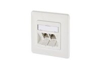METZ CONNECT Datenanschlussdose reinweiss 2xRJ45...