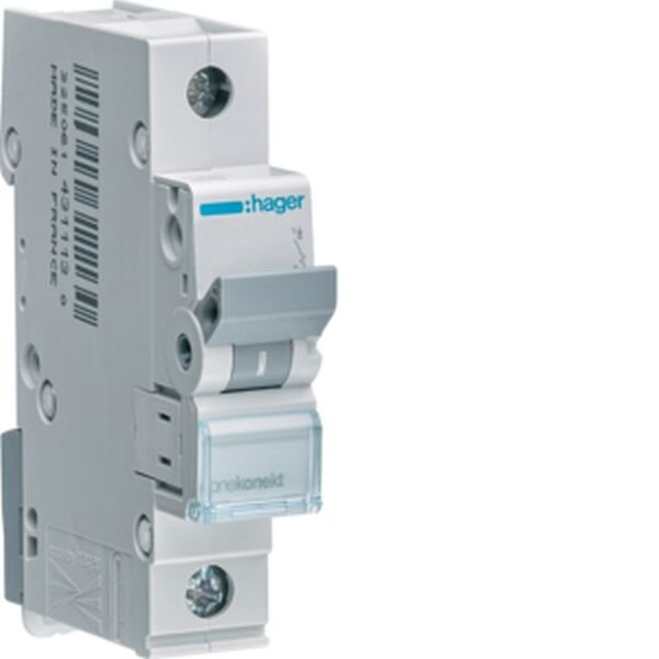 HAGER Leitungsschutzschalter MCN125 1polig C25A 6kA