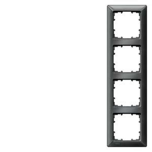 SIEMENS Rahmen 5TG2554-6 4fach carbon-metallic