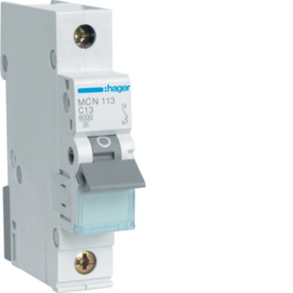 HAGER Leitungsschutzschalter MCN113 1polig C13A 6kA