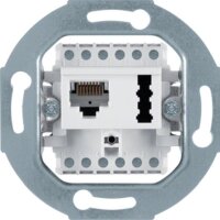 BERKER UAE/TAE-Steckdose 458809 UAE8(6)/TAE6F+N polarweiss