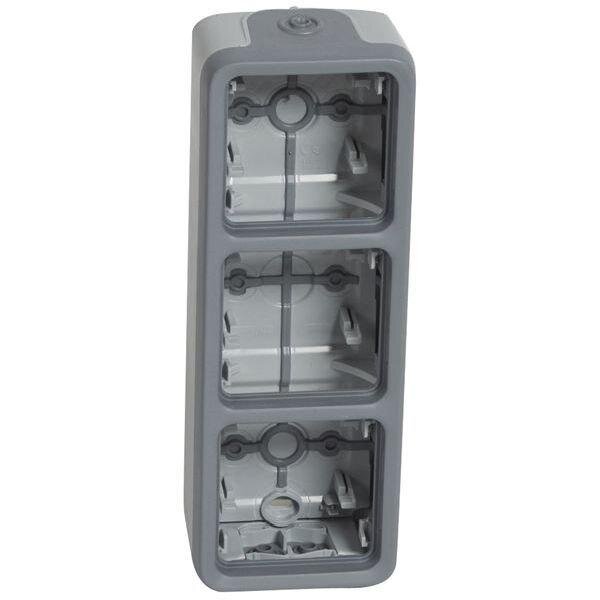 LEGRAND Geh&auml;use Plexo IP55 69679 3fach senkrecht FR AP grau