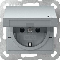 GIRA Steckdose SCHUKO 441426 Klappdeckel+SH (Safety Plus)...