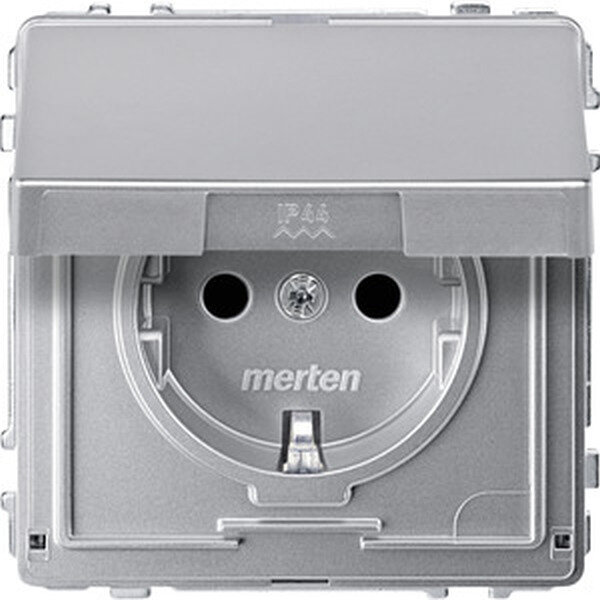 MERTEN Steckdose SCHUKO Aquadesign MEG23107260 aluminium