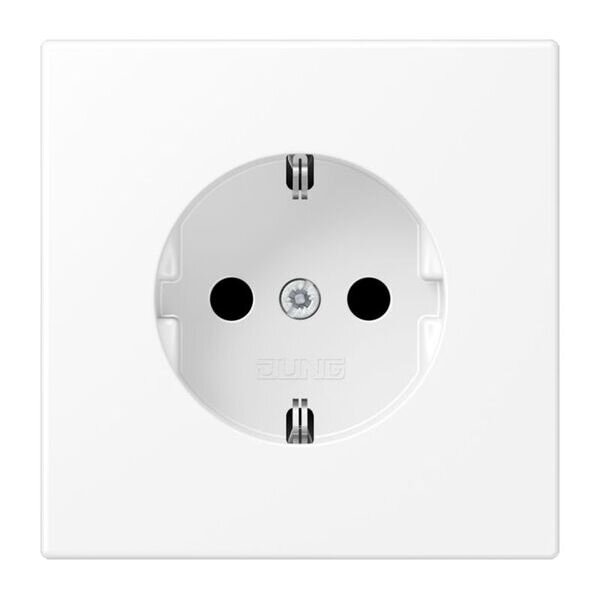 JUNG Steckdose SCHUKO LS1520KIWWM 16A 250V integrierter erh&ouml;hter Ber&uuml;hrungsschutz SAFETY+ Serie LS schneewei&szlig; matt