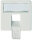TELEG&Auml;RTNER Zentralplatte 50x50mm komplett f&uuml;r AMJ45 8 UP/0 alpinweiss