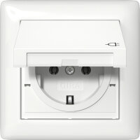 GIRA Steckdose SCHUKO 415703 Klappdeckel+Set IP44+Rahmen...