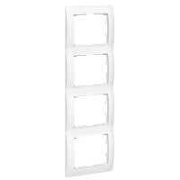LEGRAND Rahmen Galea 771008 4fach senkrecht ultraweiss