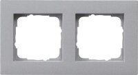 GIRA Abdeckrahmen 0212255 2fach flach E2 F alu