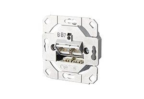 METZ CONNECT Datenanschlussdose Cat6A ISO 2xRJ45 E-DAT C6A 8/8(8) UP0 f. Kanal