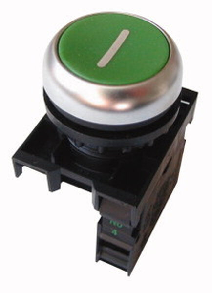 EATON Drucktaster M22-D-G-X1/K10 1S flach gr&uuml;n Front