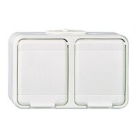 ELSO Steckdose 445404 2f. 16A waagerecht AquaTop rw